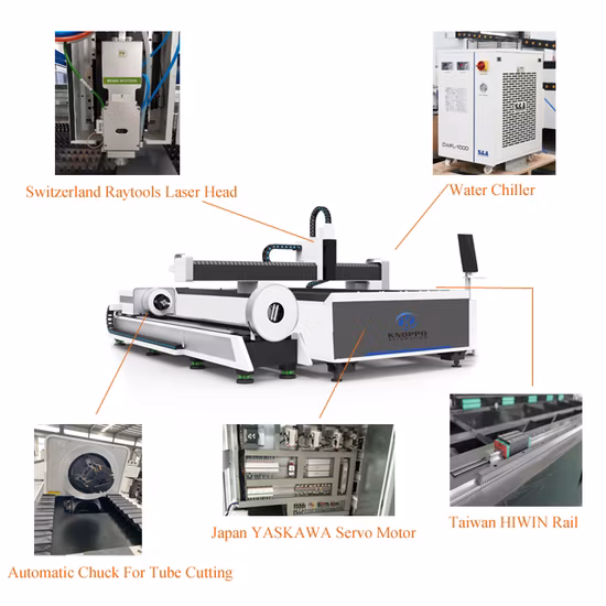 La Cina produce macchine da taglio laser a fibra CNC da 100 W 3000 mm * 1500 mm